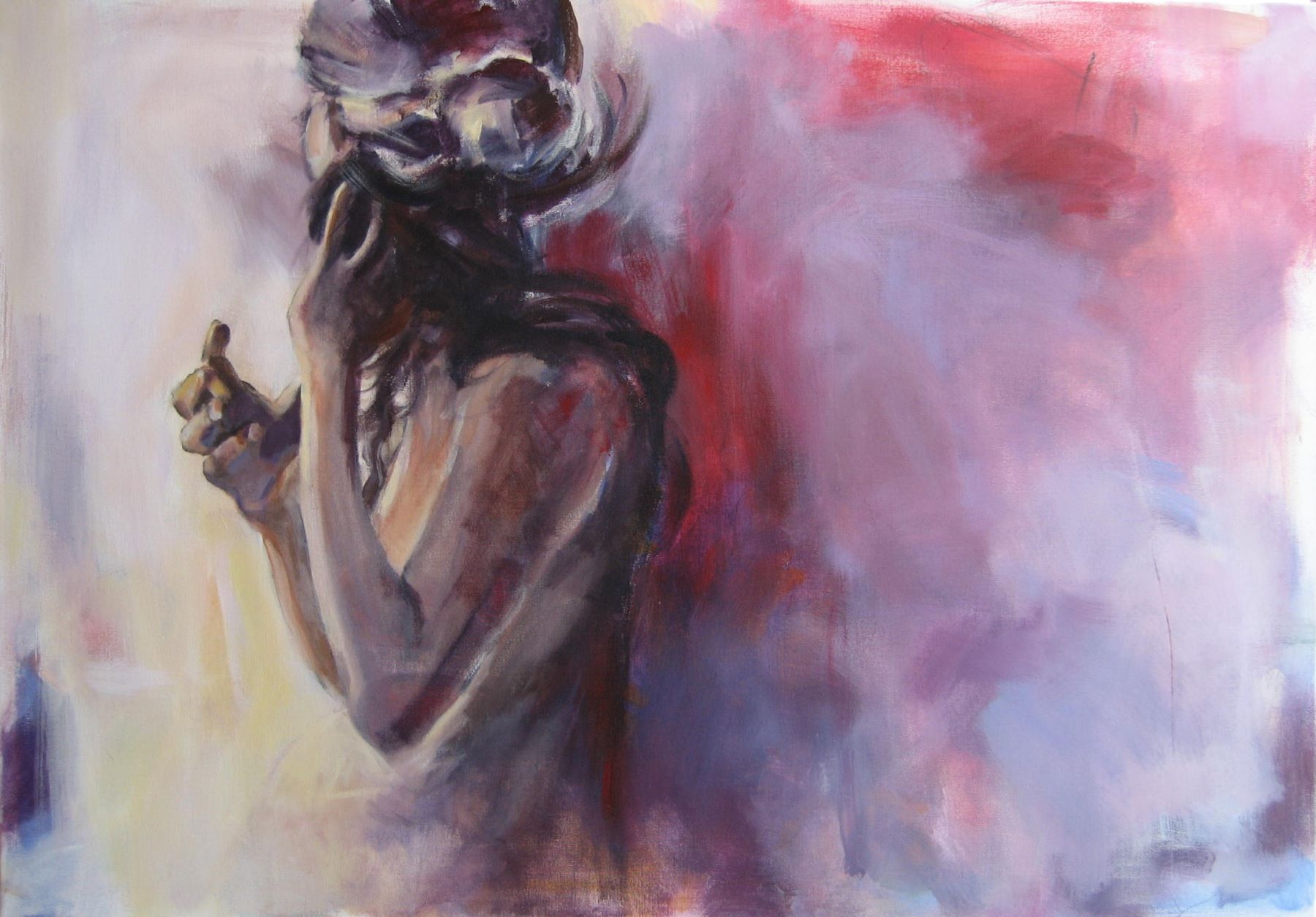 Girl, Painting. Acrylic on Canvas by Neva Bergemann, artist
