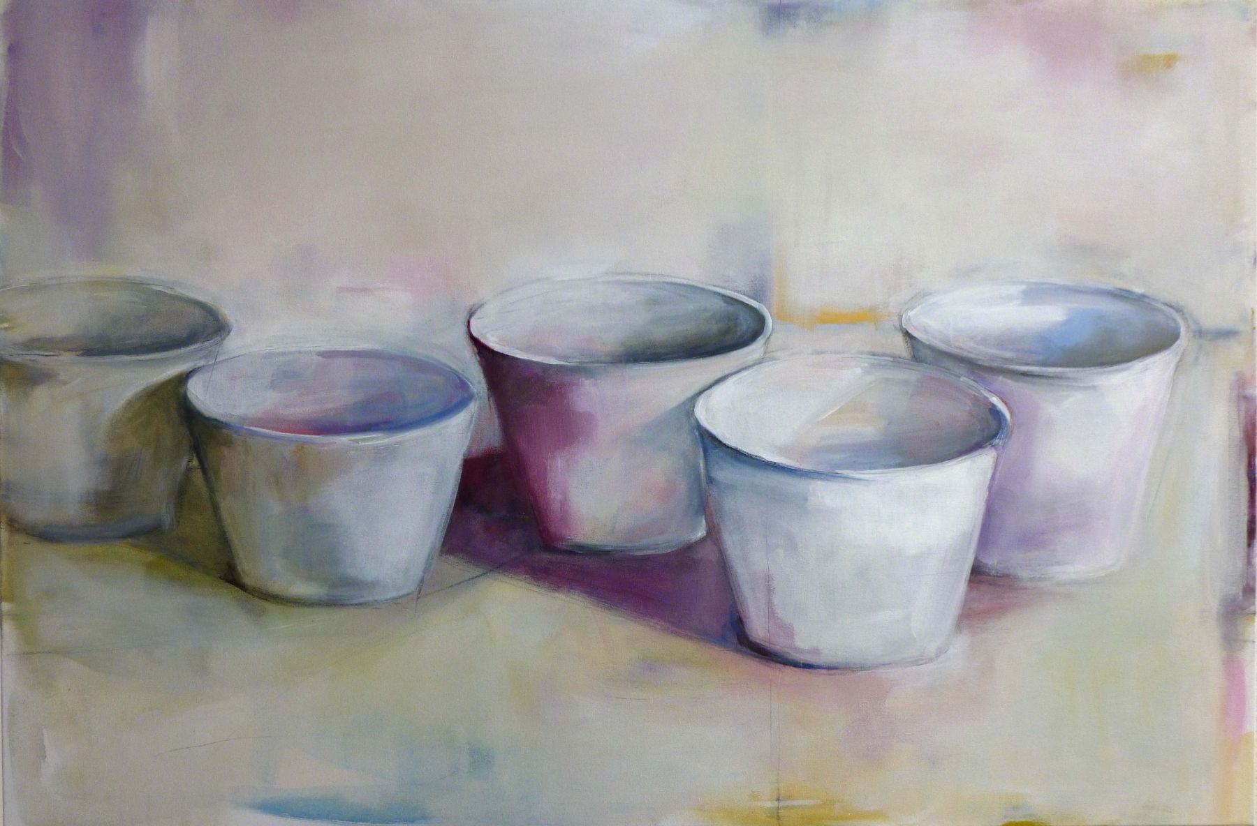 Pots - painting, acrylic on canvas by artist Neva Bergemann