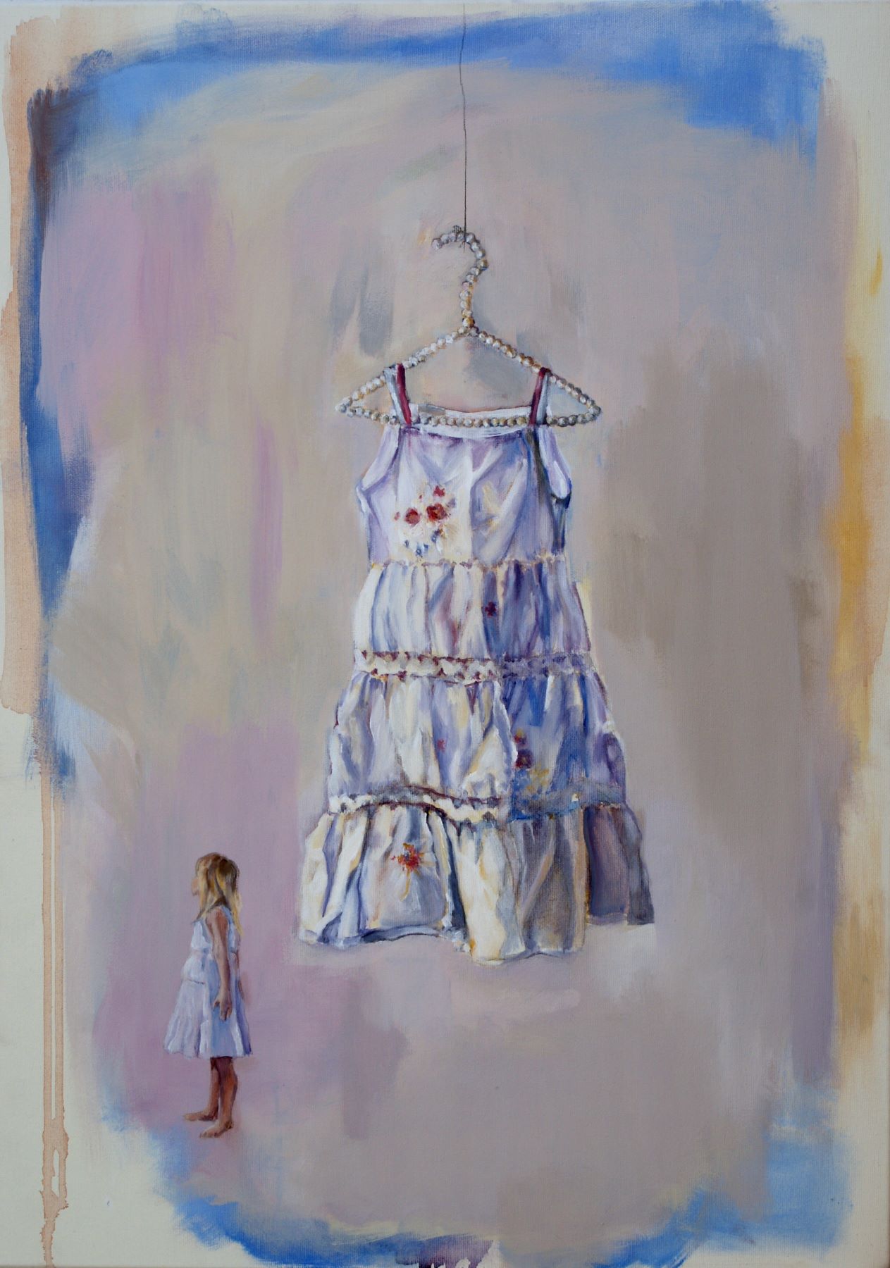 The Dress - painting, acrylic on canvas by artist Neva Bergemann